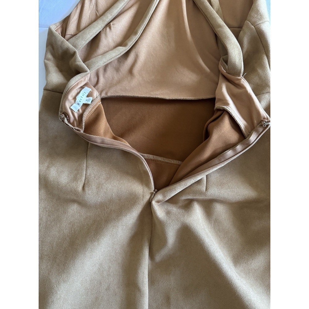 Baevely Dress Size Medium Brown Sleeves Fitted Dress, Soft, Lined EUC - Picture 8 of 11